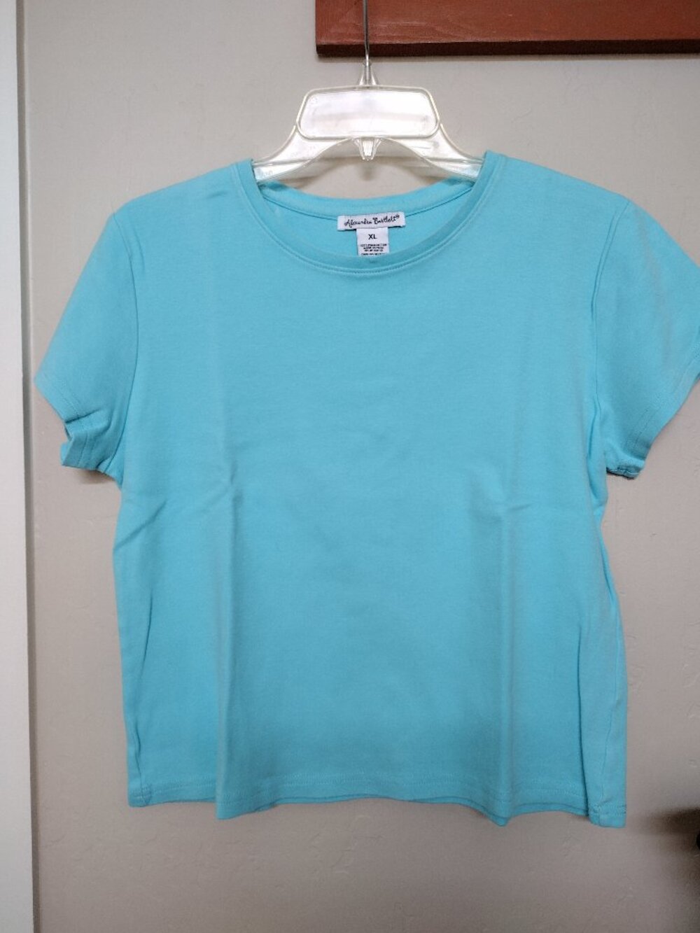 Alexandra Bartlett Women's Turquoise Pima Cotton T-Shirt